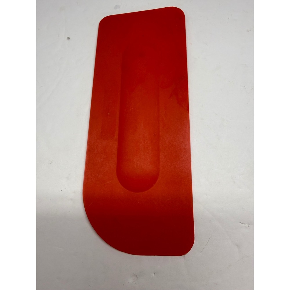 Tupperware Spreader Spatula Red Plastic Kitchen Tool Bowl Scraper Vintage Style